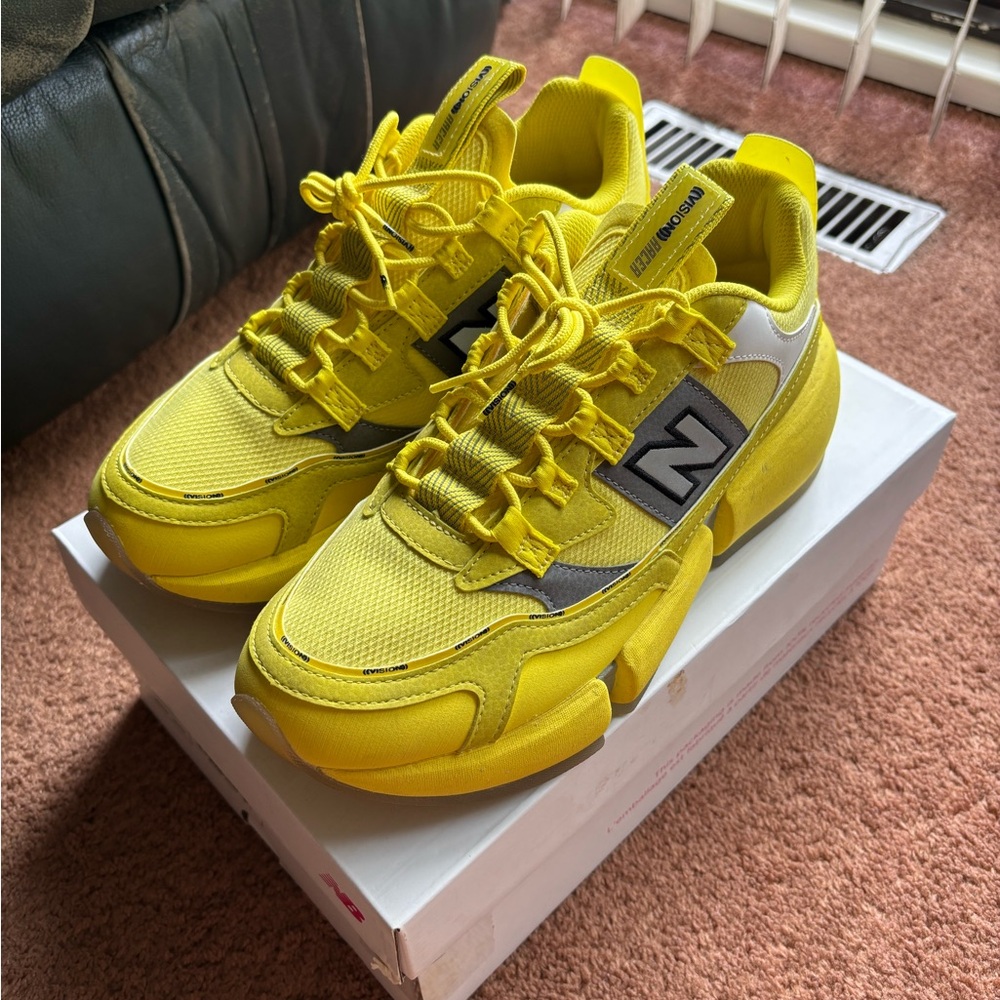 New Balance Vision Racers Yellow Sneakers - Picture 3 of 9
